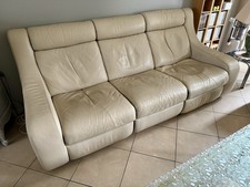 Banquette de salon en cuir