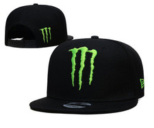 Unisex SnapBack Hat Flat Brim Monster Moto/ Supercross Racing Black