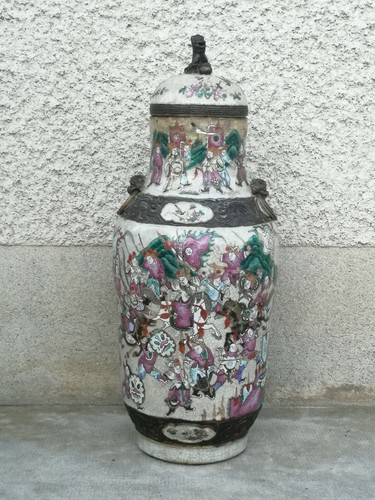 Ancien vase guerrier - h:,