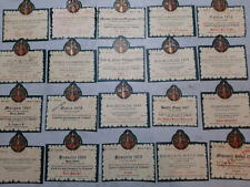 Lot 65 labels old Burgundy wine brotherhood knight Tastevin wine label