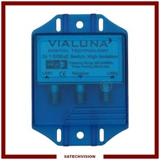 Commutateur DiSEqC 2/1 VIALUNA SDS 226, 2 Entrées Satellites 1 Sortie Récepteur