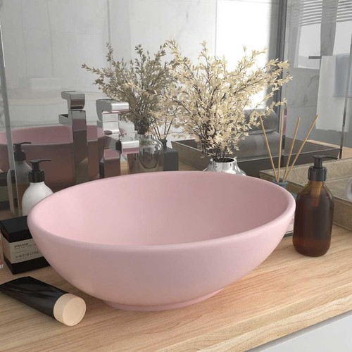Lavabo ovale luxe gris - lavabo,