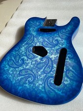 Amoeba Blue Guitar Mahogany Wood Body For Telecaster Tele