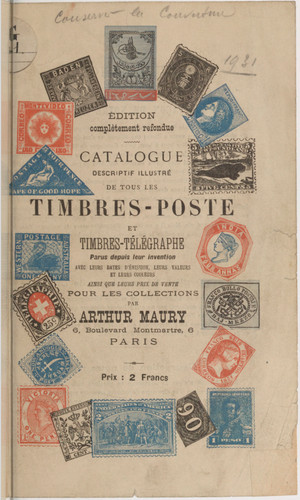 Catalogue arthur maury - maury, 1895