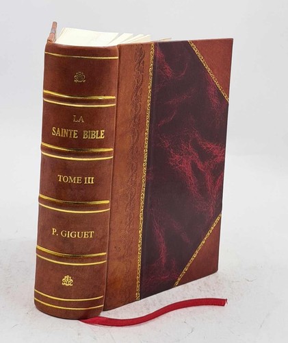 Sainte bible traduction - la,