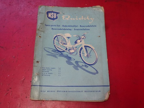 Manuel moto ersatzteiliste - ersatzteiliste, nsu