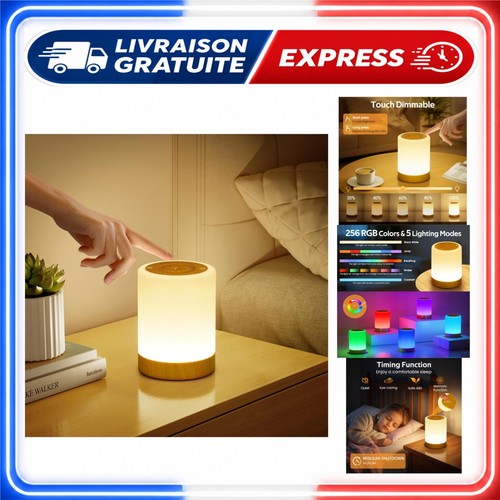 Lampe chevet tactile led - de,