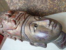 Sculpture en bois polychrome