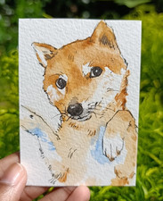 Peinture miniature aquarelle