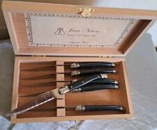 Laguiole Black Knives in Presentation Box (set of 6)