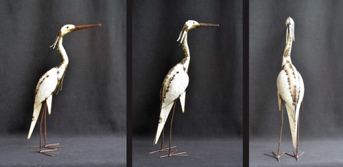 Heron métal recyclé - en,