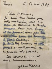 Lettre Autographe & Jean