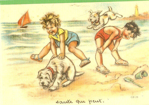 Germaine bouret carte - carte, postale