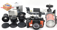 3Objectifs [N MINT+] Nikon Nikonos V Orange UW Camera w/ 35mm + 28mm + 20mm...