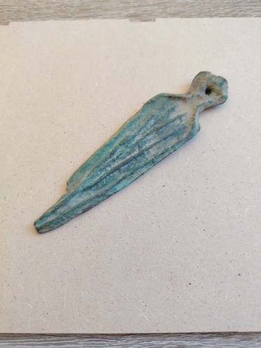 Amulette poignard bronze - amulette,