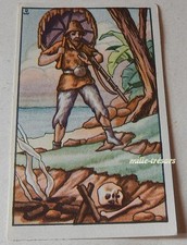 CHROMO Image Chocolat L'AIGLON Robinson CRUSOE N° 39 : un festin cannibale