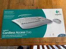 Logitech Cordless Access Duo Mouse Keyboard New Open Box