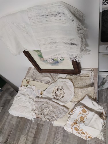 Lot anciens napperons - lot, 15