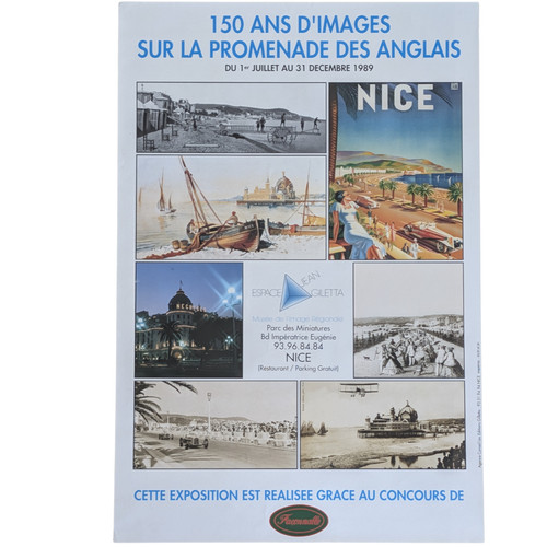 Affiche ancienne nice 1989 - ancienne,