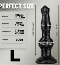 Gode Ventouse Noir L Godemiché Anal Vaginal Réaliste Testicules Sextoys ButtPlug