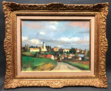 Tableau par Piero Nardi vers 1970 cadre Montparnasse