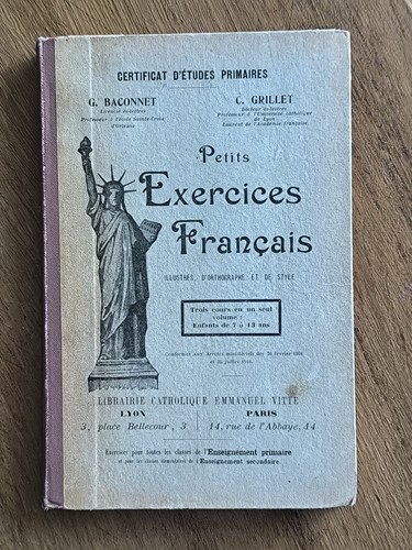 Ancien livre scolaire - livre,