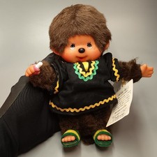World Monchhichi w JAMACA Top 7" Figure Plush Toy Boy Doll Sekiguchi CUTE