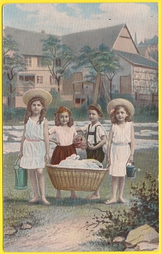 Cpa fantaisie enfants - cpa,