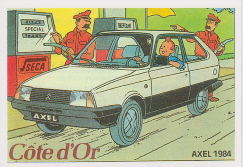 Citroen tintin axel 1984 - tintin,