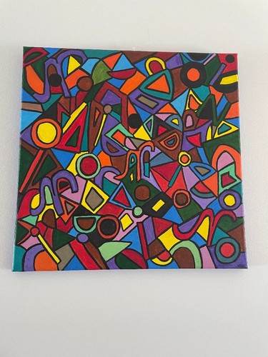 Tableau abstrait composition - tableau,