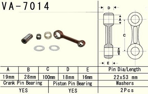Bielle suzuki 125 - 125, (rm125)