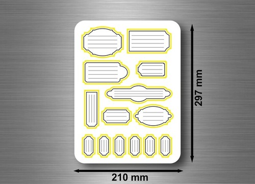 Sticker autocollant etiquette