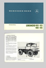 Mercedes Benz Unimog 403 406 413 416 Owners Manual Original 1973