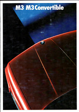 BMW M3 E30 1989 UK Market Sales Brochure Saloon & Convertible 3-Series