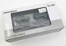 Marklin Metal Military Mission 4MFOR 46954 Stake Car with 2 WOLF Vehicle Load
