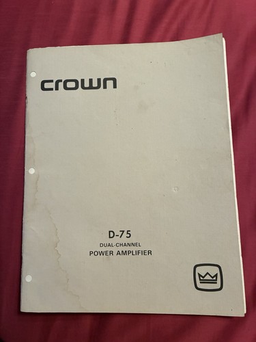 Crown manual dual channel - crown, d-75