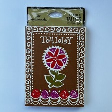 Vtg Hallmark "3 Table" Bridge Flower Tallies 1 SEALED Package of 12 Score Cards