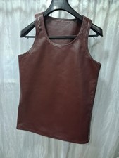 Nouveau gilet ajusté en cuir