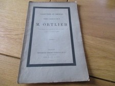 LORRAINE NOTICE NECROLOGIQUE M. ORTLIEB PROF FACULTE DROIT NANCY 1879 