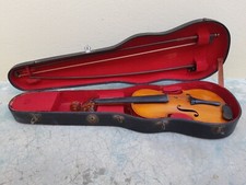 Ancien Violon Copie Stradivarius + Archet dans son étui de transport