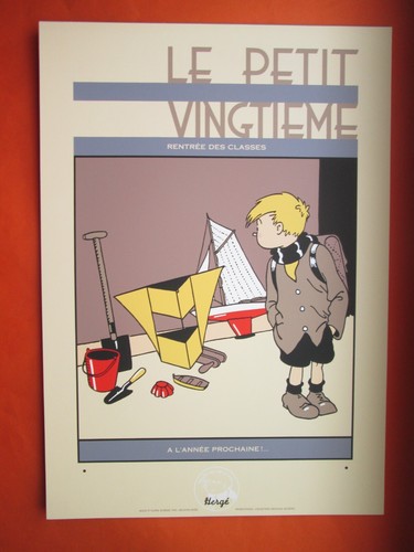 Herge serigraphie tintin - herge,