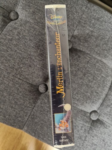 Vhs disney merlin - vhs,