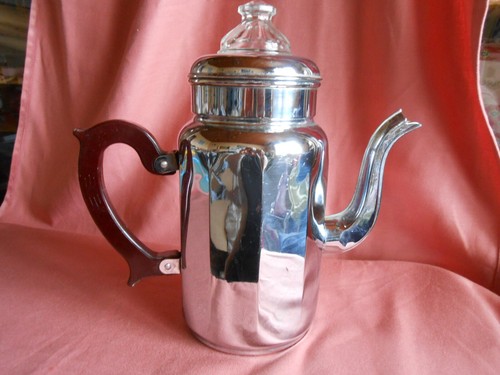 Cafetière cuivre chromé - cafetière,
