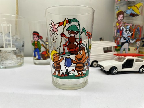 Ancien verre moutarde maya - verre,
