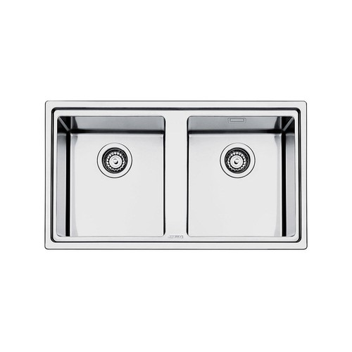 évier double cuve smeg - cuve,