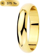 Alliance Or 9K 375 MLS. Lisse. Largeur 4 MM. Taille 9