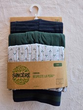 3 boxers taille 4/L vert, bleu
