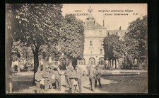 Old postcard Vincennes, Bégin Military Hospital, Courtyard 