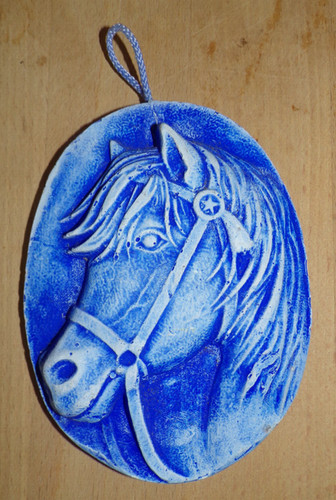 Plaque plâtre déco - en, cheval