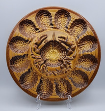 Ateliers d'art du Revernay France 12 Well Oyster Serving Platter 15" Diameter